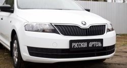 449 р. Реснички на фары RA  Skoda Rapid ( NH3,  NH1) (2012-2017) дорестайлинг лифтбэк, хэтчбэк дорестайлинг (Неокрашенные)  с доставкой в г. Новочеркасск. Увеличить фотографию 4