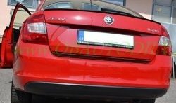 3 499 р. Лип спойлер CT Skoda Rapid NH3 дорестайлинг лифтбэк (2012-2017) (Неокрашенный)  с доставкой в г. Новочеркасск. Увеличить фотографию 5