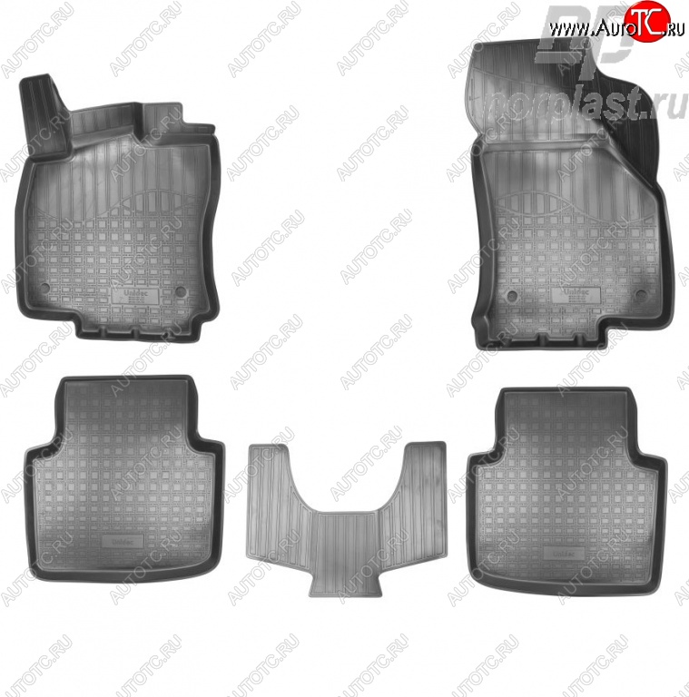 2 769 р. Комплект ковриков в салон Norplast Skoda Superb B8 (3V5) универсал рестайлинг (2019-2025)  с доставкой в г. Новочеркасск