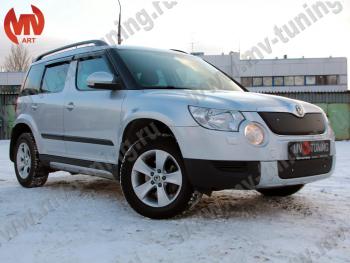 4 999 р. Зимние заглушки (верхняя и нижняя) MV-Tuning Skoda Yeti (2009-2013) (Неокрашенная)  с доставкой в г. Новочеркасск. Увеличить фотографию 2