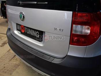 1 379 р. Защитная накладка на задний бампер MV-Tuning Skoda Yeti (2009-2013) (Текстурная поверхность)  с доставкой в г. Новочеркасск. Увеличить фотографию 2