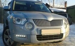 1 249 р. Реснички на фары CT Skoda Yeti (2009-2013) (Неокрашенные)  с доставкой в г. Новочеркасск. Увеличить фотографию 2