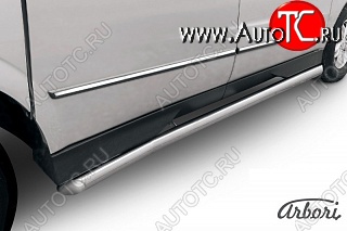 12 869 р. Защита порогов Arbori  SSANGYONG Actyon Sport (2012-2024)  с доставкой в г. Новочеркасск