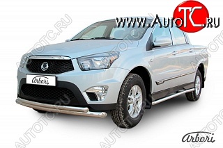 14 579 р. Обвес переднего бампера Arbori SSANGYONG Actyon Sport (2012-2024)  с доставкой в г. Новочеркасск