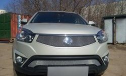 Сетка в решетку радиатора Russtal SSANGYONG Actyon рестайлинг (2013-2021)