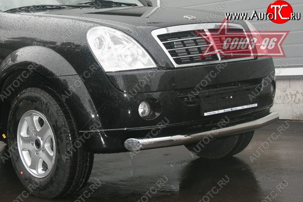 12 239 р. Защита переднего бампера одинарная Souz-96 (d76) SSANGYONG Rexton Y250 (2006-2012)  с доставкой в г. Новочеркасск