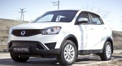 659 р. Зимняя заглушка решетки переднего бампера РА  SSANGYONG Actyon (2013-2021) рестайлинг  с доставкой в г. Новочеркасск. Увеличить фотографию 3