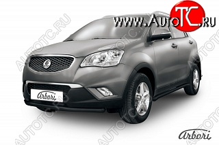 6 119 р. Защита переднего бампера Arbori SSANGYONG Actyon дорестайлинг (2010-2013)  с доставкой в г. Новочеркасск