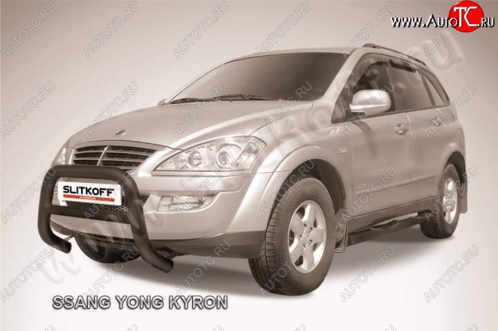 20 449 р. Кенгурятник низкий d76  SSANGYONG Kyron (2005-2007) дорестайлинг (Цвет: серебристый)  с доставкой в г. Новочеркасск