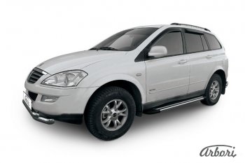 12 509 р. Порожки для ног Arbori Luxe Black SSANGYONG Kyron рестайлинг (2007-2016)  с доставкой в г. Новочеркасск. Увеличить фотографию 1