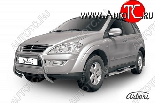 23 939 р. Защита переднего бампера Arbori SSANGYONG Kyron рестайлинг (2007-2016)  с доставкой в г. Новочеркасск