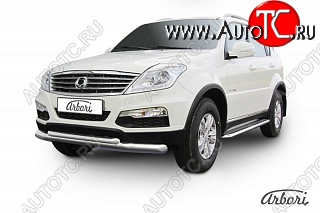 14 219 р. Обвес переднего бампера Arbori SSANGYONG Rexton Y290 (2012-2017)  с доставкой в г. Новочеркасск