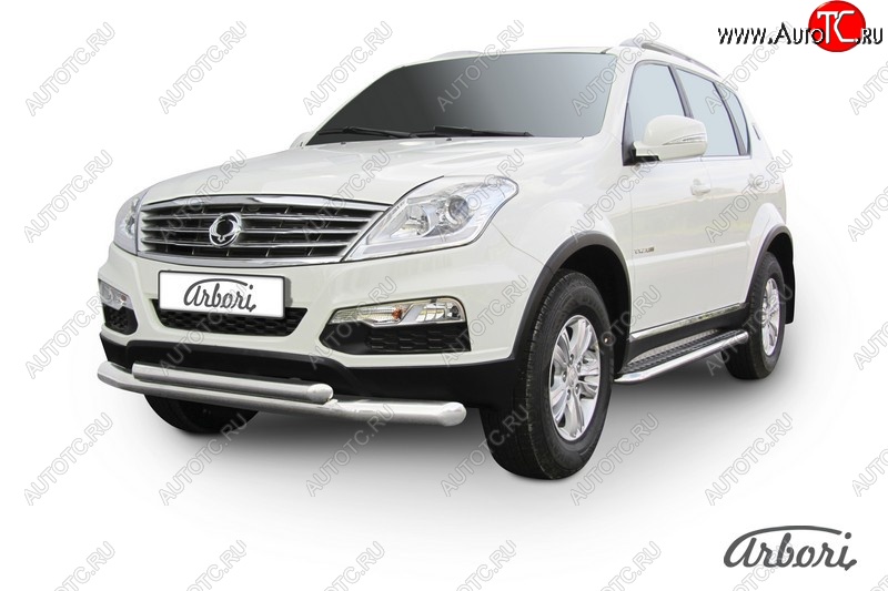 15 749 р. Обвес переднего бампера Arbori SSANGYONG Rexton Y290 (2012-2017)  с доставкой в г. Новочеркасск