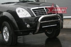 17 819 р. Защита переднего бампера Souz-96 (d76) SSANGYONG Rexton Y250 (2006-2012)  с доставкой в г. Новочеркасск. Увеличить фотографию 1