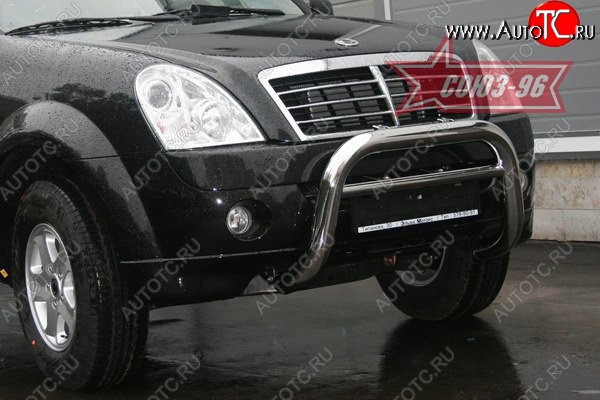 17 819 р. Защита переднего бампера Souz-96 (d76) SSANGYONG Rexton Y250 (2006-2012)  с доставкой в г. Новочеркасск