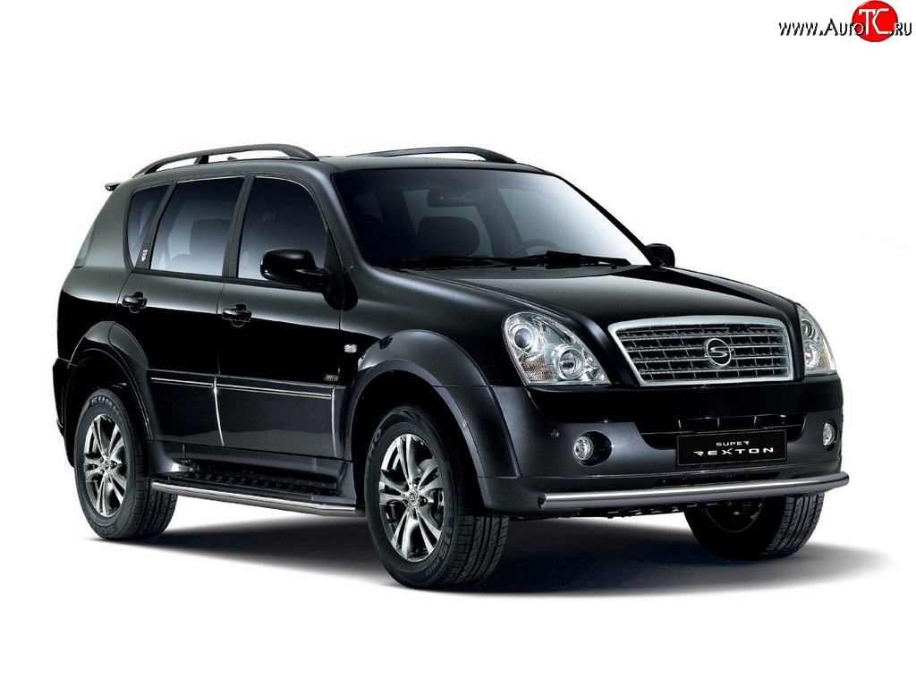 4 499 р. Защита порогов из трубы Ø51 Petroil Tuning. SSANGYONG Rexton Y250 (2006-2012) (Нержавеющая полированная сталь)  с доставкой в г. Новочеркасск