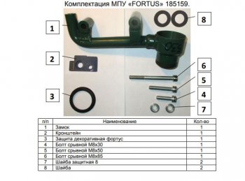 11 749 р. Замок КПП FORTUS АТ+ Subaru Forester SK/S14 дорестайлинг (2018-2021)  с доставкой в г. Новочеркасск. Увеличить фотографию 3