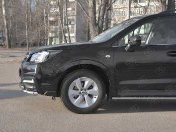 16 699 р. Защита переднего бампера Russtal d63 секции-d42 дуга Subaru Forester SJ рестайлинг (2016-2019)  с доставкой в г. Новочеркасск. Увеличить фотографию 4