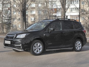 8 999 р. Защита переднего бампера Russtal d63 волна Subaru Forester SJ рестайлинг (2016-2019)  с доставкой в г. Новочеркасск. Увеличить фотографию 4