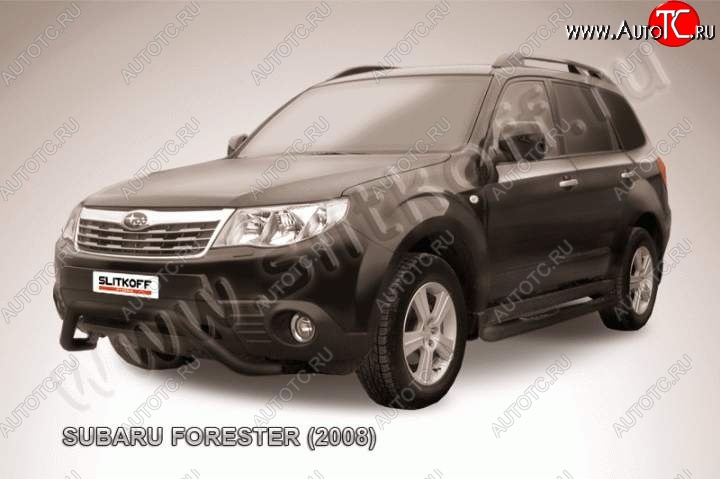 13 949 р. Кенгурятник d57 мини Subaru Forester SH (2008-2013) (Цвет: серебристый)  с доставкой в г. Новочеркасск