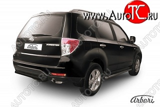 7 019 р. Защита заднего бампера Arbori Subaru Forester SH (2008-2013)  с доставкой в г. Новочеркасск