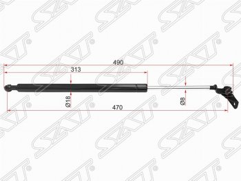 Газовый упор капота SAT Subaru Impreza GE седан (2007-2012)