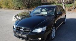 859 р. Реснички на фары RA Subaru Legacy BL/B13 дорестайлинг седан (2003-2006) (Неокрашенные)  с доставкой в г. Новочеркасск. Увеличить фотографию 2