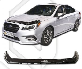 Дефлектор капота CA-Plastiс exclusive Subaru (Субару) Legacy (Легаси)  BN/B15 (2017-2025) BN/B15 рестайлинг седан