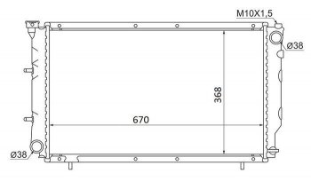 6 999 р. Радиатор двигателя SAT Subaru Legacy BD/B11 седан дорестайлинг (1993-1996)  с доставкой в г. Новочеркасск. Увеличить фотографию 1