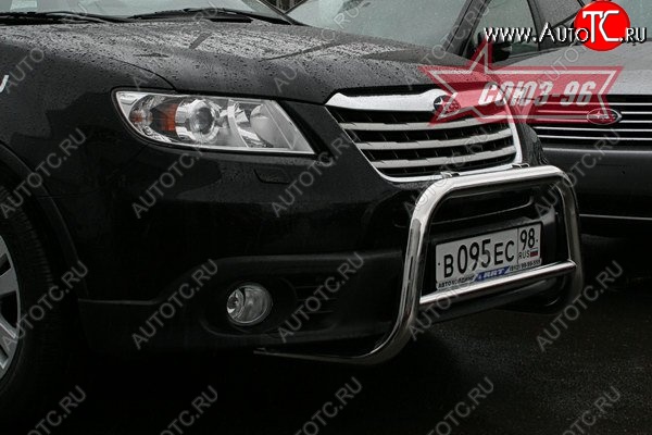 11 789 р. Защита переднего бампера Souz-96 (d60) Subaru Tribeca (2008-2014)  с доставкой в г. Новочеркасск