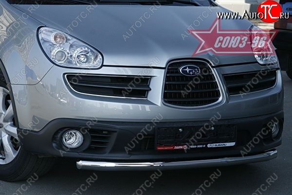 11 069 р. Защита переднего бампера одинарная Souz-96 (d60) Subaru Tribeca (2005-2007)  с доставкой в г. Новочеркасск