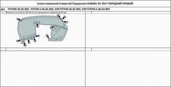 399 р. Правый подкрылок передний TOTEM Subaru XV GT/G24 дорестайлинг (2017-2021)  с доставкой в г. Новочеркасск. Увеличить фотографию 2