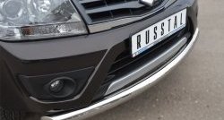 13 999 р. Одинарная защита переднего бампера диаметром 76 мм (5 дв.) Russtal Suzuki Grand Vitara JT 5 дверей 2-ой рестайлинг (2012-2016)  с доставкой в г. Новочеркасск. Увеличить фотографию 2