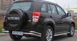 13 999 р. Защита заднего бампера (Ø63 и 42 мм, нержавейка) Russtal Suzuki Grand Vitara JT 5 дверей 2-ой рестайлинг (2012-2016)  с доставкой в г. Новочеркасск. Увеличить фотографию 4