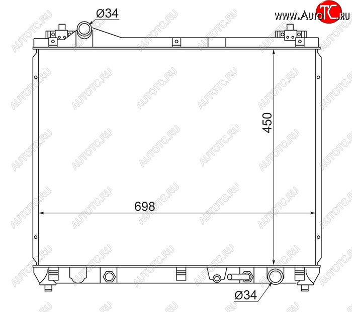 8 899 р. Радиатор двигателя SAT  Suzuki Escudo ( 5,  3) - Grand Vitara ( JT 5 дверей,  JT 3 двери)  с доставкой в г. Новочеркасск