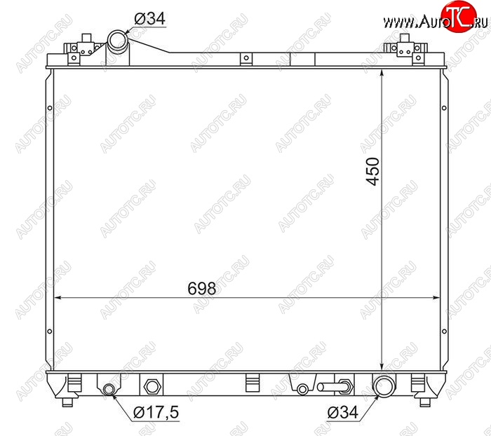7 099 р. Радиатор двигателя SAT  Suzuki Escudo ( 5,  3) - Grand Vitara ( JT 5 дверей,  JT 3 двери)  с доставкой в г. Новочеркасск