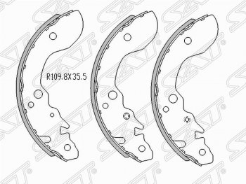 1 279 р. Колодки тормозные задние SAT  Suzuki Escudo  1 (1988-1997) дорестайлинг, рестайлинг  с доставкой в г. Новочеркасск. Увеличить фотографию 1