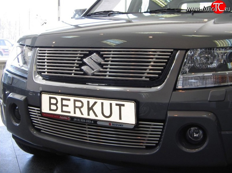 4 389 р. Декоративная вставка воздухозаборника (V2.4/3.2) Berkut Suzuki Grand Vitara JT 3 двери дорестайлинг (2005-2008)  с доставкой в г. Новочеркасск