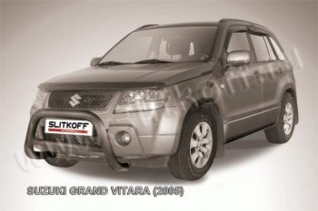 20 449 р. Кенгурятник d76 низкий Suzuki Grand Vitara JT 5 дверей дорестайлинг (2005-2008) (Цвет: серебристый)  с доставкой в г. Новочеркасск. Увеличить фотографию 1