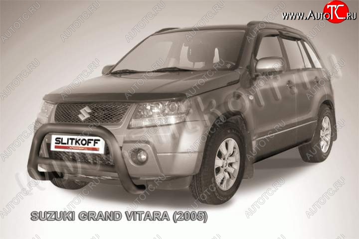 20 449 р. Кенгурятник d76 низкий Suzuki Grand Vitara JT 5 дверей дорестайлинг (2005-2008) (Цвет: серебристый)  с доставкой в г. Новочеркасск