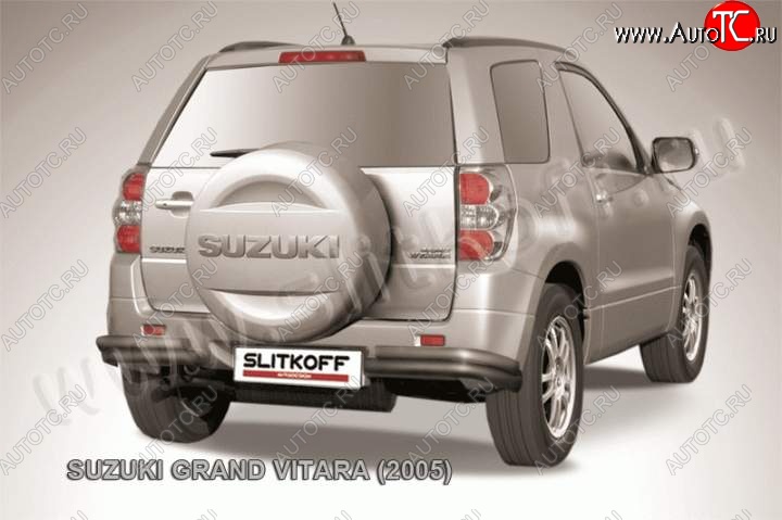 5 999 р. Уголки d57+d42 двойные  Suzuki Grand Vitara  JT 3 двери (2005-2008) дорестайлинг (Цвет: серебристый)  с доставкой в г. Новочеркасск