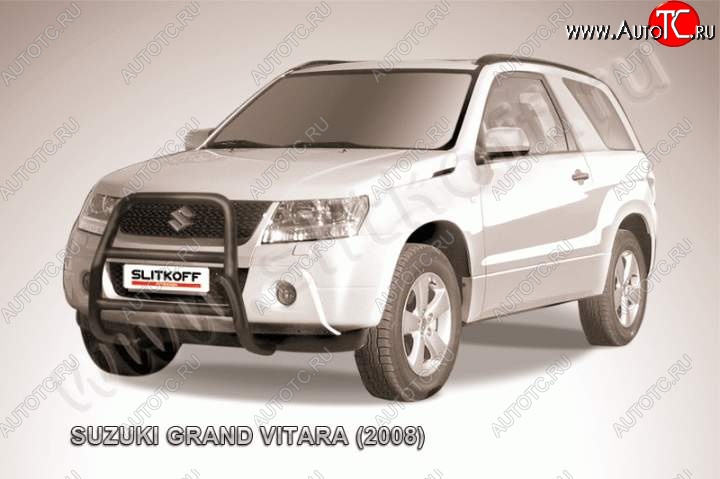 15 999 р. Кенгурятник d57 высокий Suzuki Grand Vitara JT 3 двери дорестайлинг (2005-2008) (Цвет: серебристый)  с доставкой в г. Новочеркасск