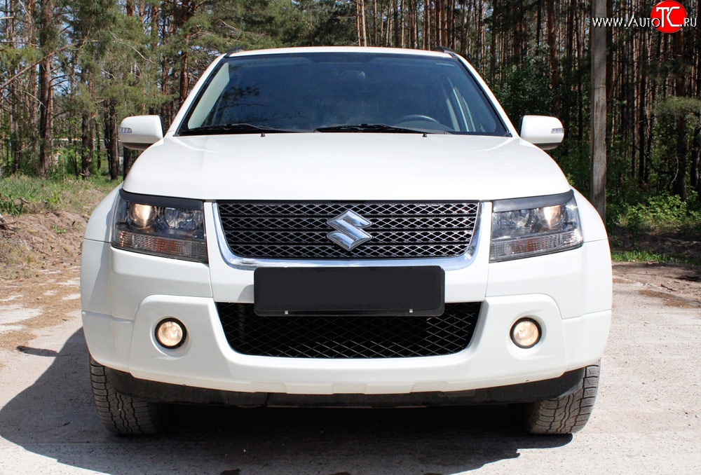 719 р. Реснички фары RA  Suzuki Grand Vitara ( JT 3 двери,  JT 5 дверей) (2008-2012) 1-ый рестайлинг, 1-ый рестайлинг (Неокрашенные)  с доставкой в г. Новочеркасск