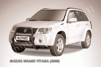 15 949 р. Кенгурятник d57 высокий  Suzuki Grand Vitara  JT 5 дверей (2005-2008) дорестайлинг (Цвет: серебристый)  с доставкой в г. Новочеркасск. Увеличить фотографию 1