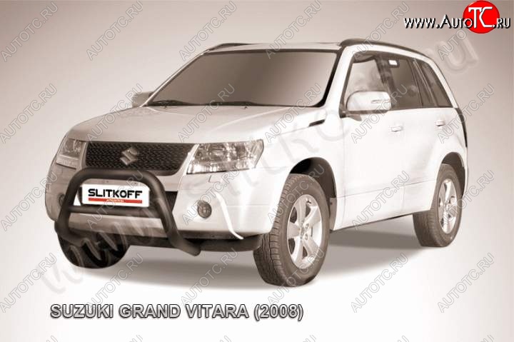 20 449 р. Кенгурятник d76 низкий  Suzuki Grand Vitara  JT 5 дверей (2005-2008) дорестайлинг (Цвет: серебристый)  с доставкой в г. Новочеркасск