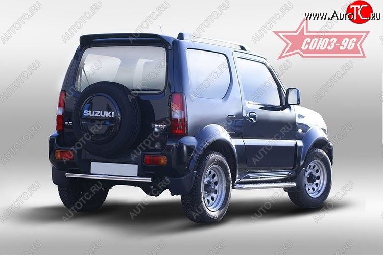 8 279 р. Защита заднего бампера Souz-96 (d42) Suzuki Jimny JB23/JB43 2-ой рестайлинг (2012-2018)  с доставкой в г. Новочеркасск