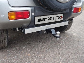 17 849 р. Фаркоп (тягово-сцепное устройство) TCC (надпись Jimny)  Suzuki Jimny  JB23/JB43 (2012-2018) 2-ой рестайлинг (Оцинкованный, шар E - оцинкованный)  с доставкой в г. Новочеркасск. Увеличить фотографию 1