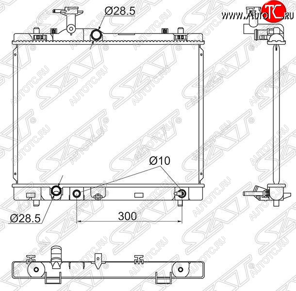 5 799 р. Радиатор двигателя SAT  Suzuki Solio - Swift  ZC72S  с доставкой в г. Новочеркасск