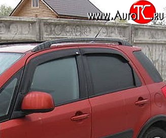 999 р. Комплект дефлекторов окон (ветровиков) 4 шт. (хетчбек) Russtal Suzuki SX4 GYA,GYB  рестайлинг, хэтчбэк (2010-2016)  с доставкой в г. Новочеркасск