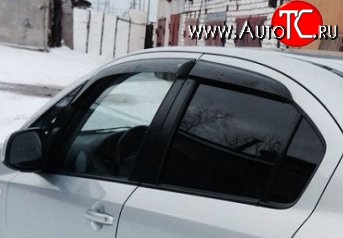 999 р. Комплект дефлекторов окон (ветровиков) 4 шт. (седан) Russtal Suzuki SX4 GYA,GYB  рестайлинг, хэтчбэк (2010-2016)  с доставкой в г. Новочеркасск